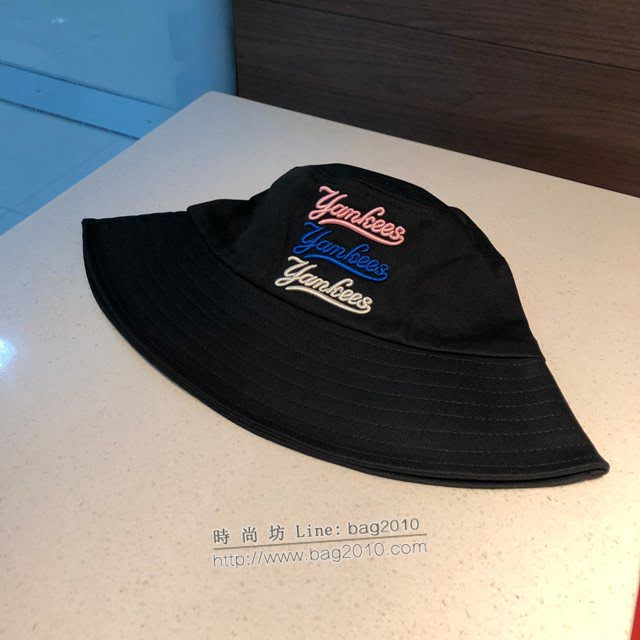 NY男女同款帽子 MLB字母刺繡漁夫帽遮陽帽  mm1088